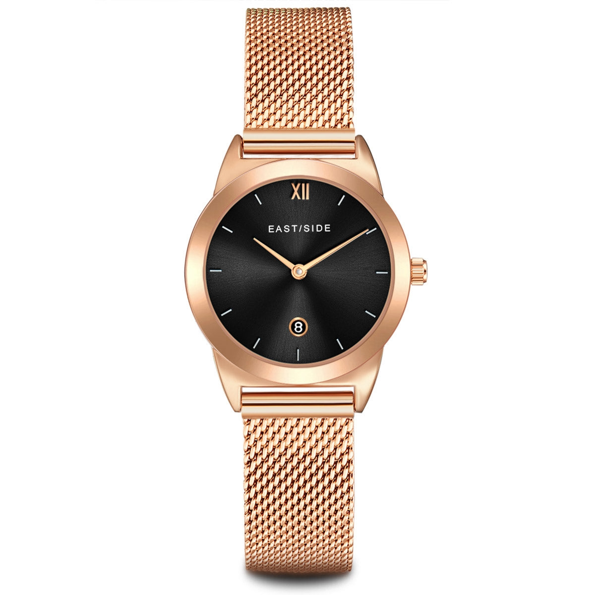 Damen Quarzuhr roségold Edelstahl roségold