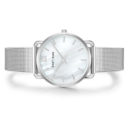 Damen Quarzuhr silber Edelstahl silber
