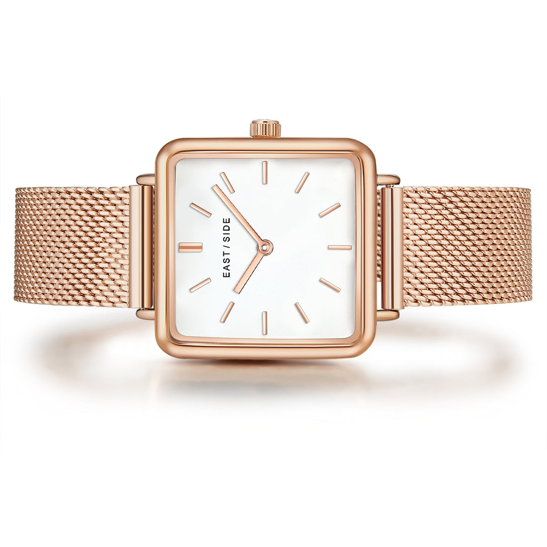 Damen Quarzuhr roségold Edelstahl roségold
