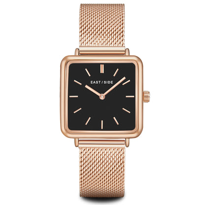 Damen Quarzuhr roségold Edelstahl roségold