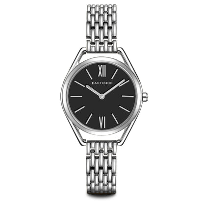 Damen Quarzuhr silber Edelstahl silber