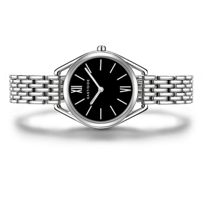 Damen Quarzuhr silber Edelstahl silber