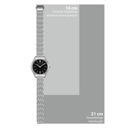 Damen Quarzuhr silber Edelstahl silber
