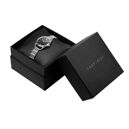 Damen Quarzuhr silber Edelstahl silber