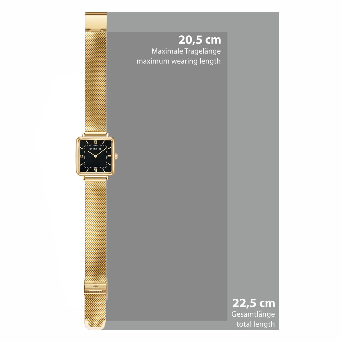 Damen Quarzuhr gelbgold Edelstahl gelbgold