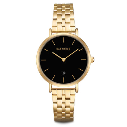Damen Quarzuhr gelbgold Edelstahl gelbgold