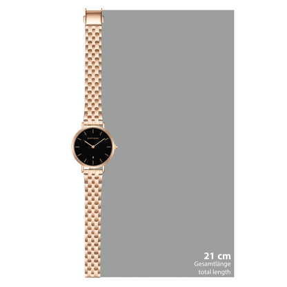 Damen Quarzuhr roségold Edelstahl roségold