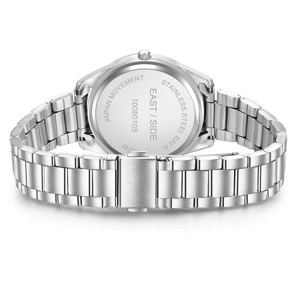 Damen Quarzuhr silber Edelstahl silber