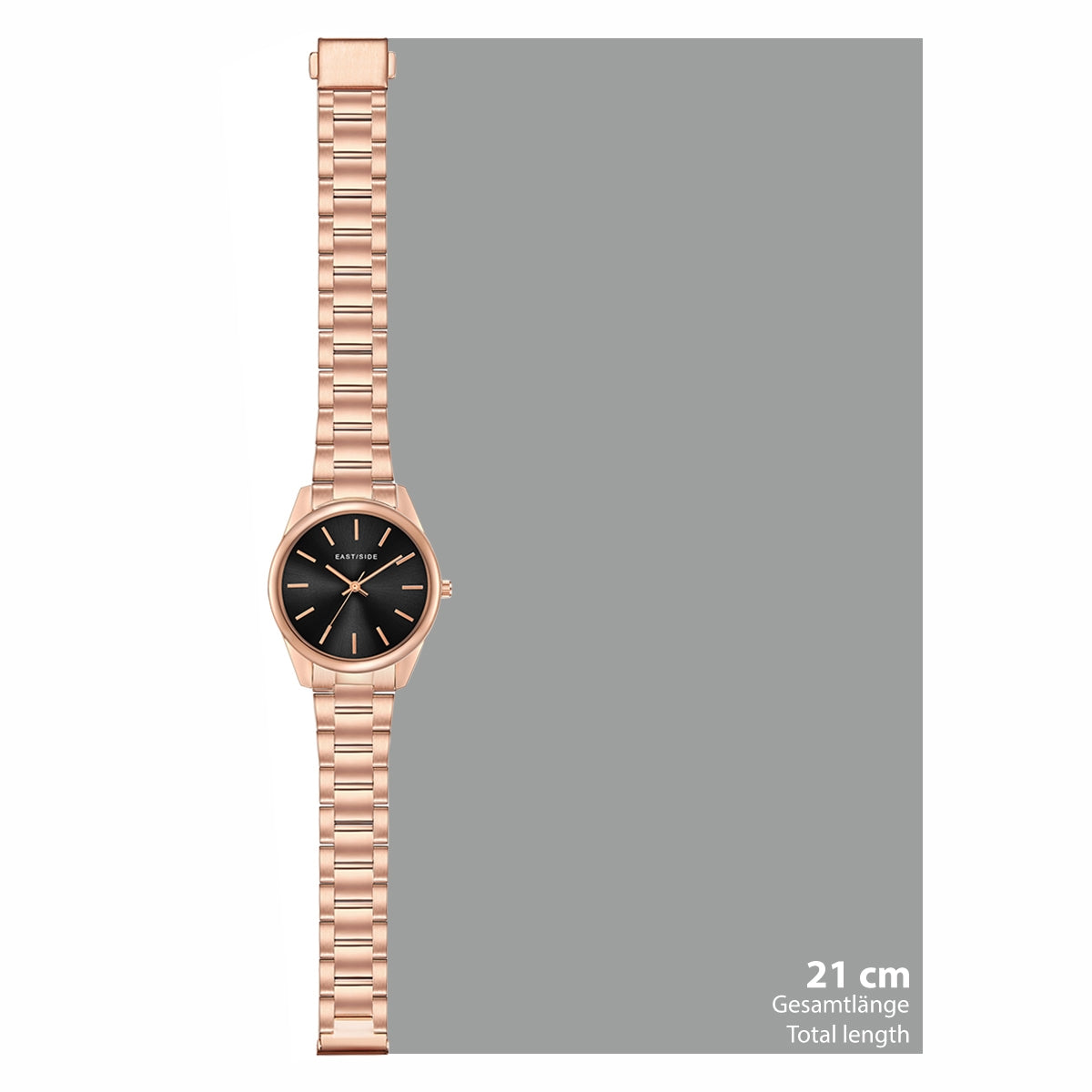 Damen Quarzuhr roségold Edelstahl roségold
