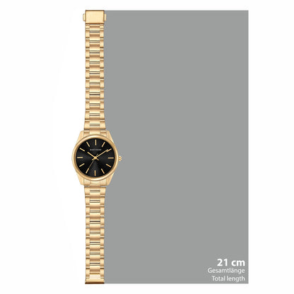 Damen Quarzuhr gelbgold Edelstahl gelbgold