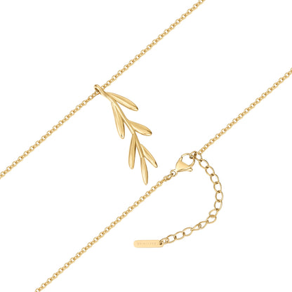 Kette mit Anhänger Edelstahl gelbgold