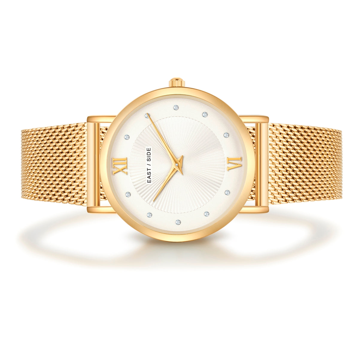 Damen Quarzuhr gelbgold Edelstahl gelbgold