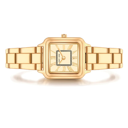 Damen Quarzuhr gelbgold Edelstahl gelbgold